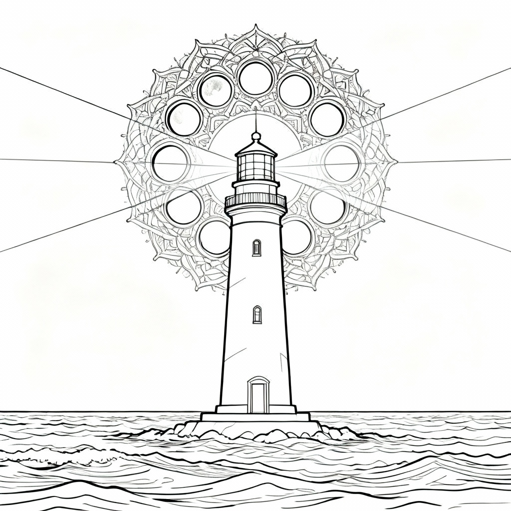 Beacon Mandala Coloring Page