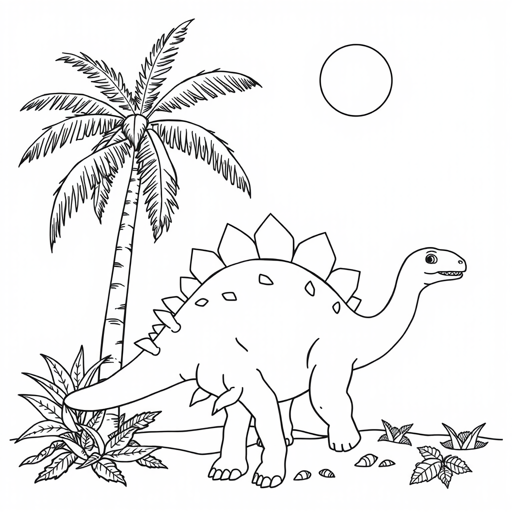 Stego Leaves Coloring Page