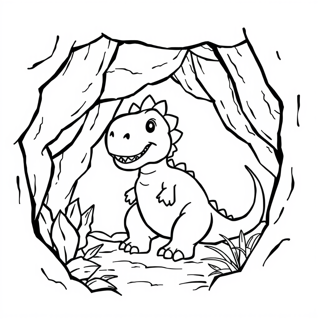 Amazing Dinosaur Coloring Page