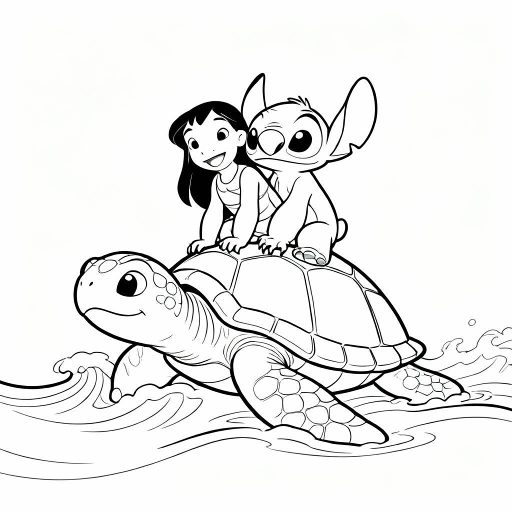 Lilo Reef Coloring Page
