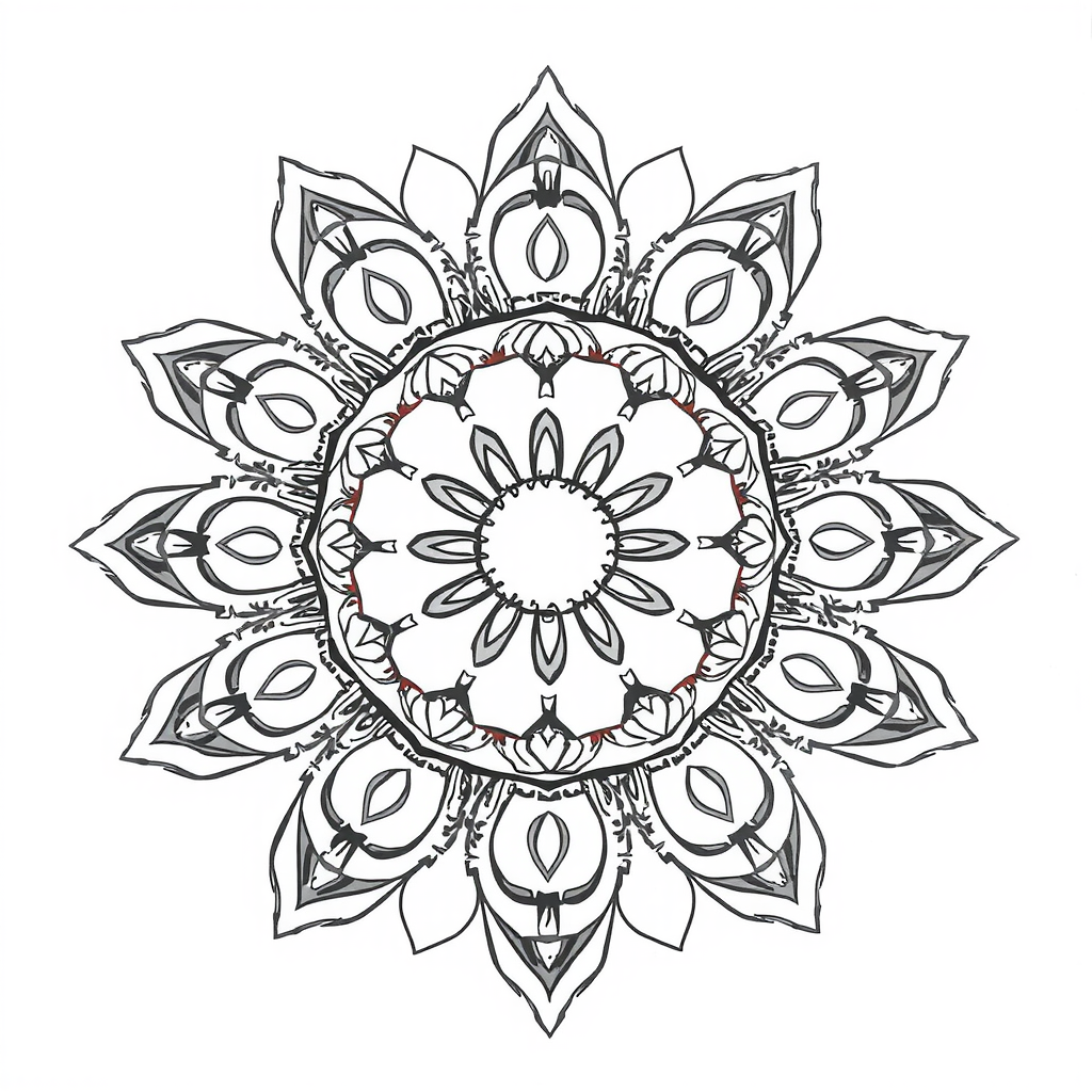 Magical Mandala Coloring Page