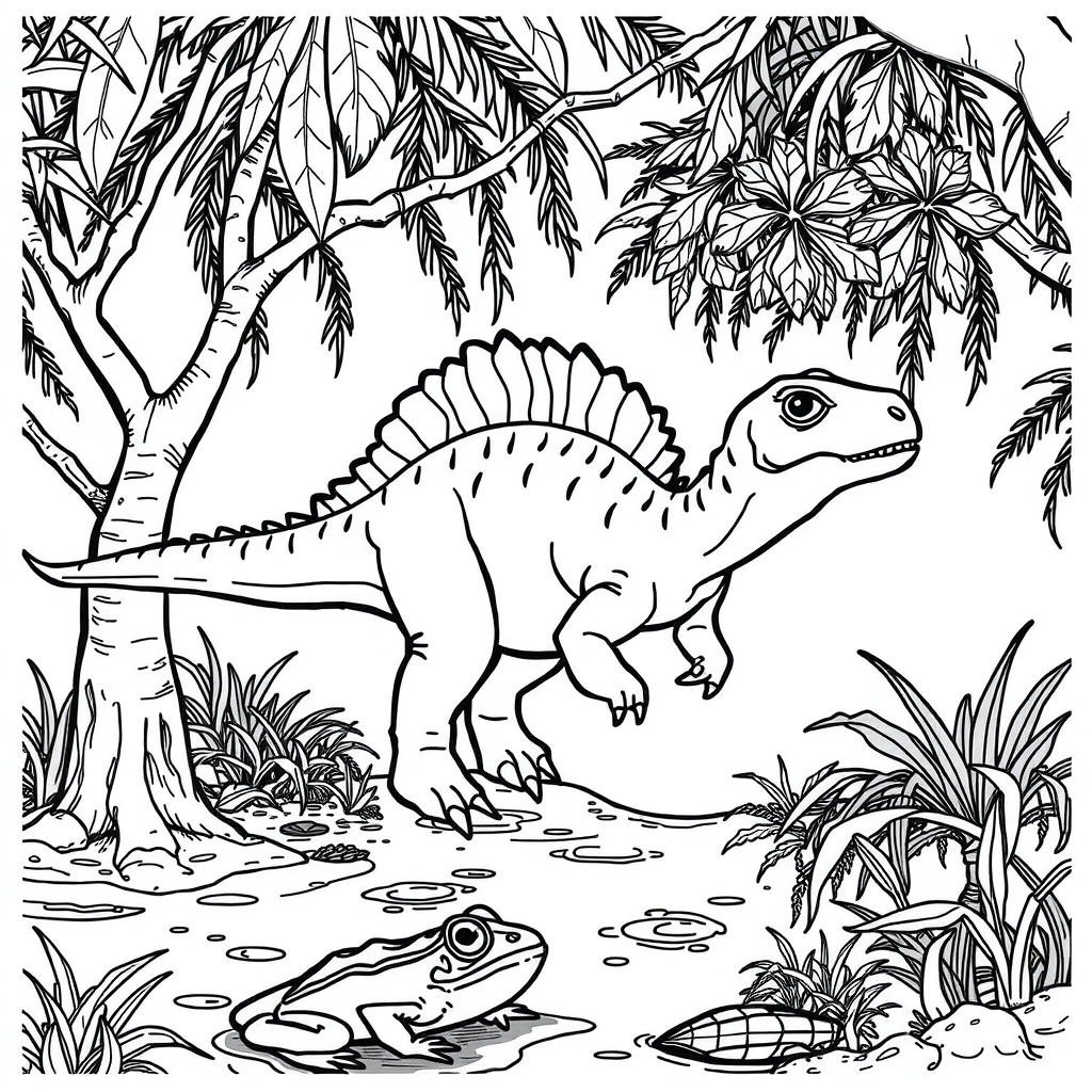 Spinosaurus Gap Coloring Page