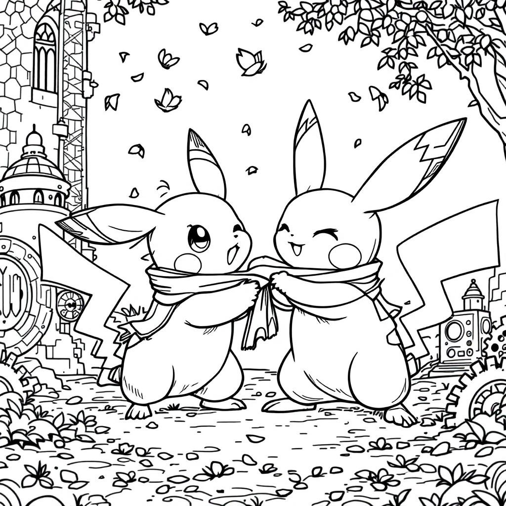 Adorable Pokemon Coloring Page