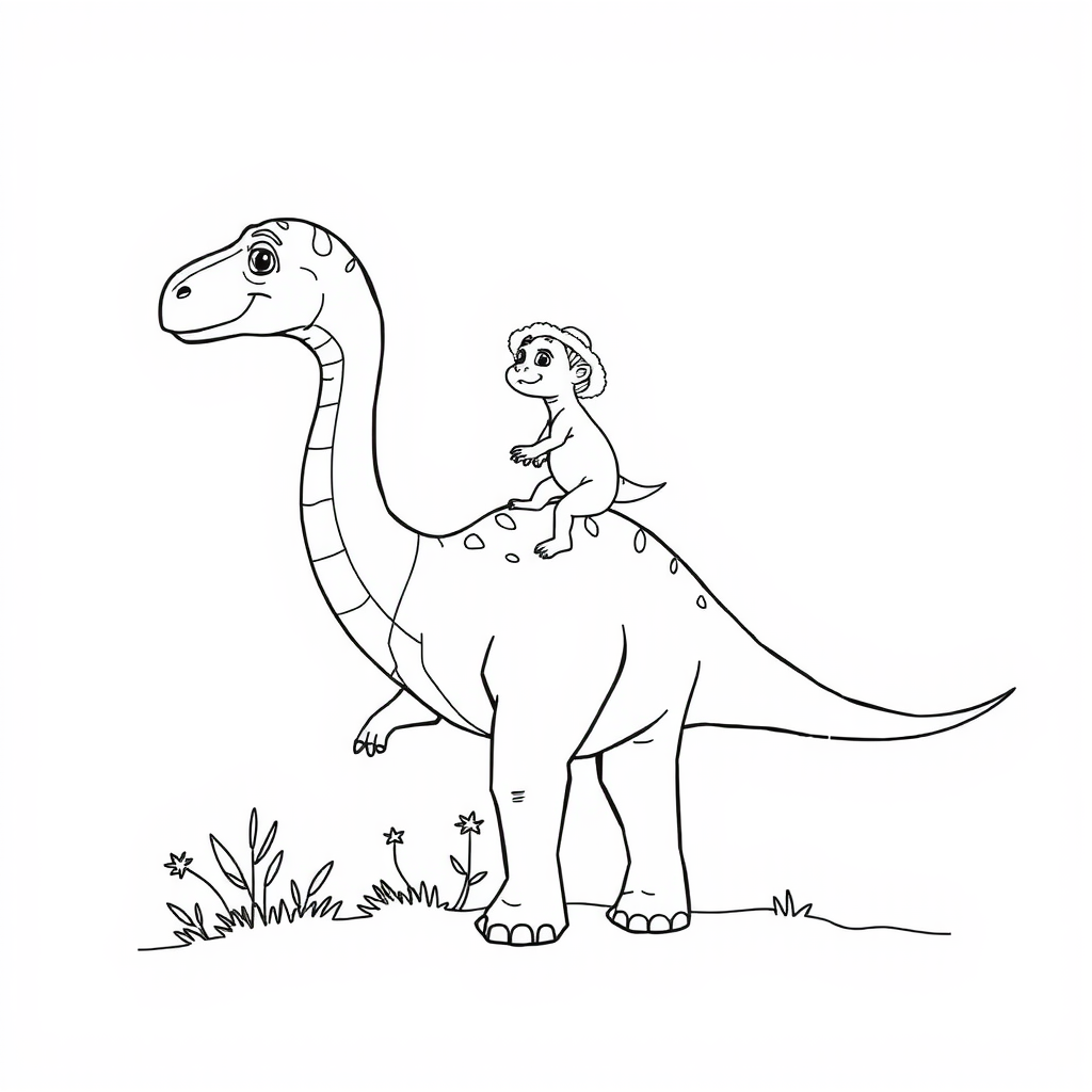 Brachiosaurus: Coloring Page