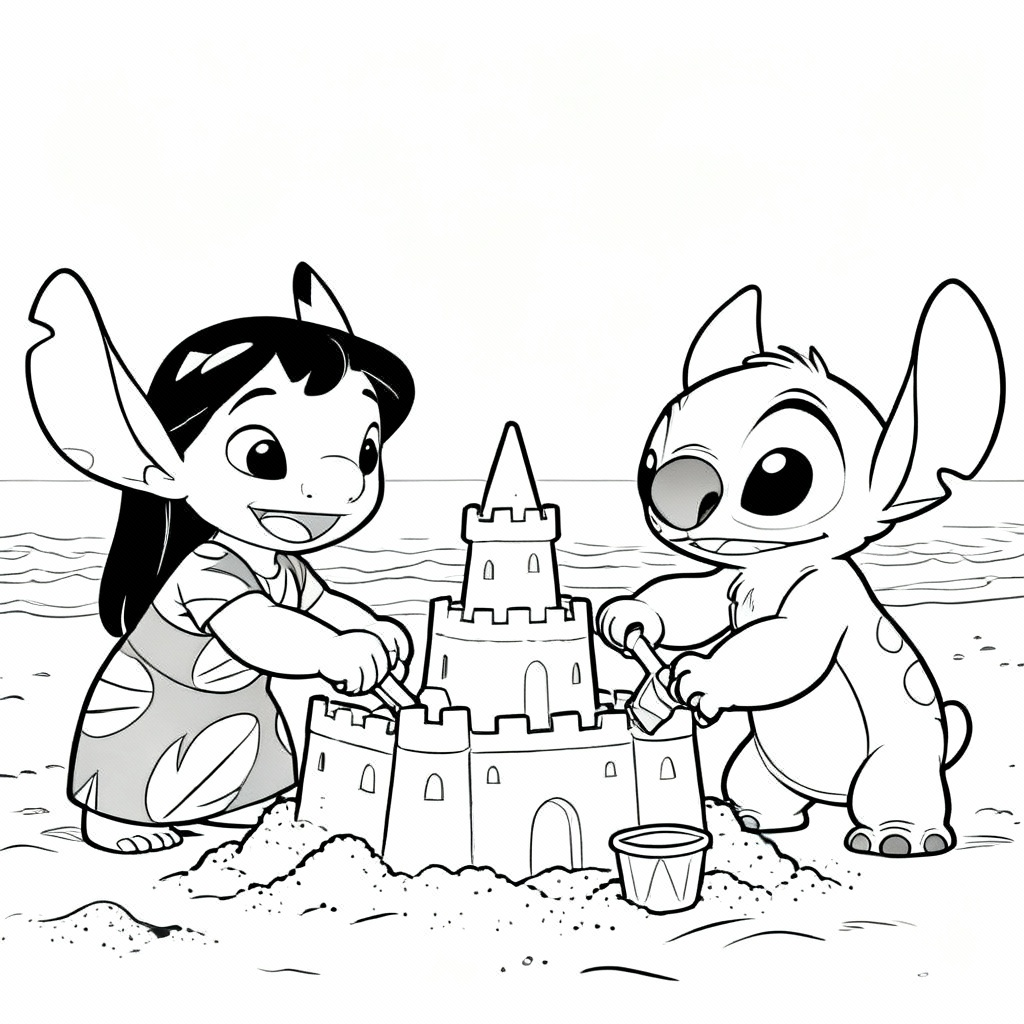 Lilo and Stitch Coloring Page