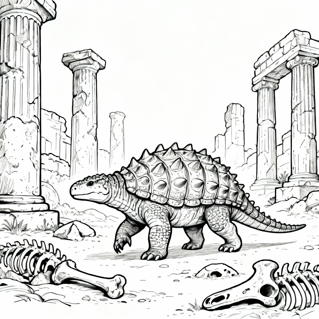 Ruin Ankyl Coloring Page