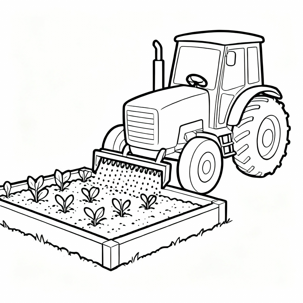 Farm Garden Coloring Page