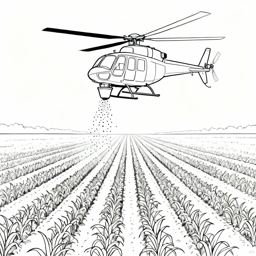 Seed Field Coloring Page