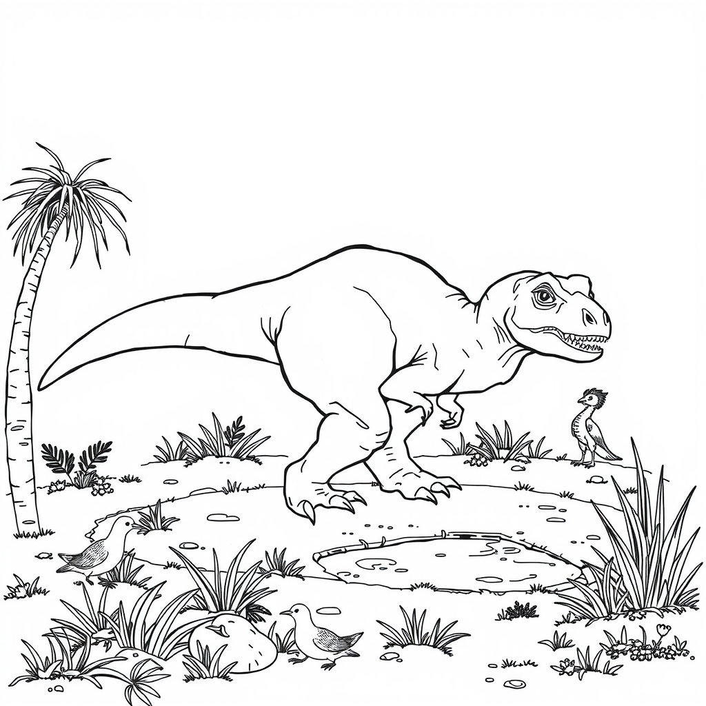 Velociraptor For Coloring Page