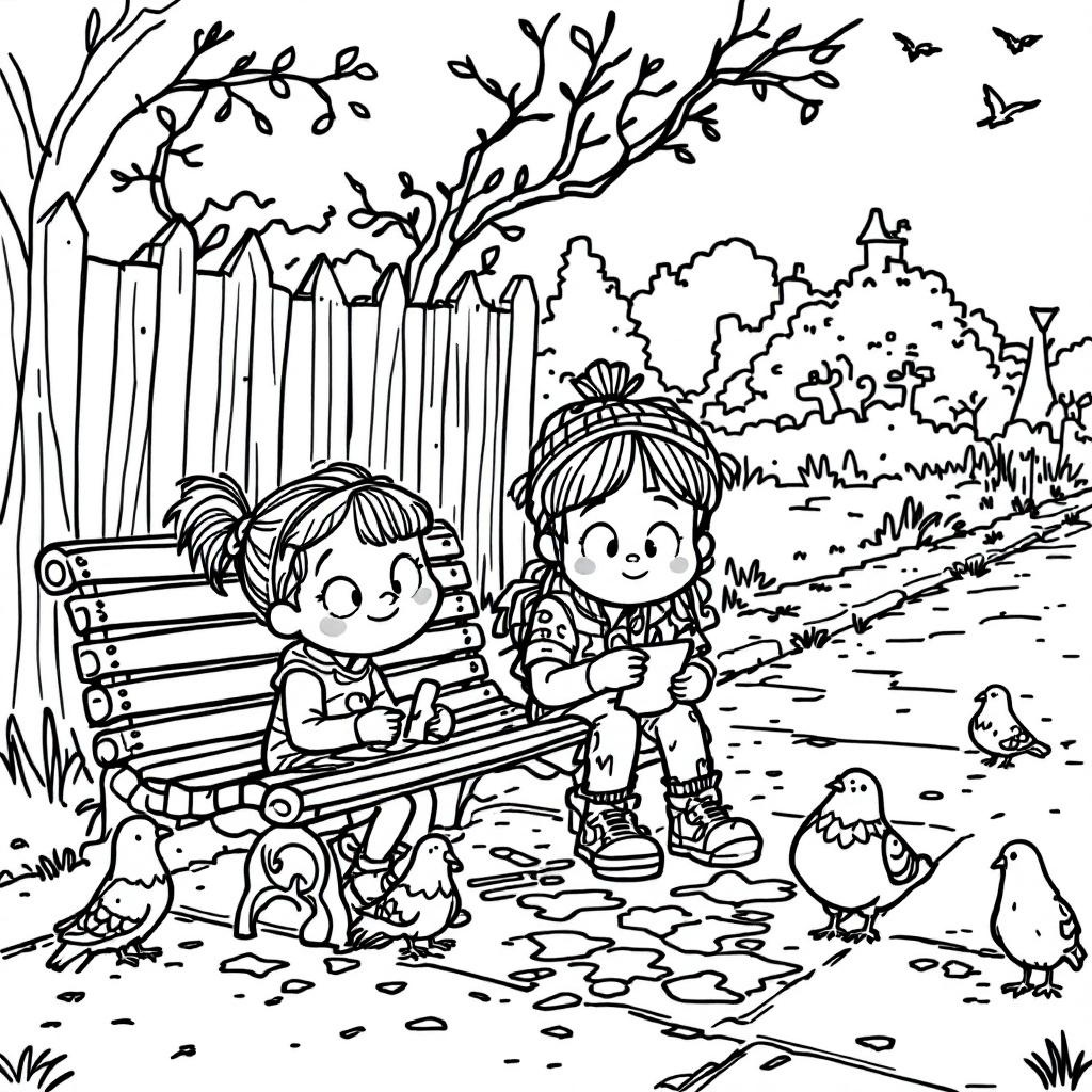 Joyful Bluey Coloring Page