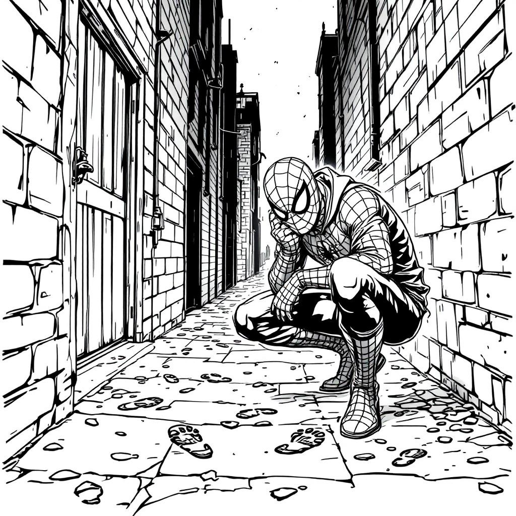 Pretty Spider-Man Coloring Page