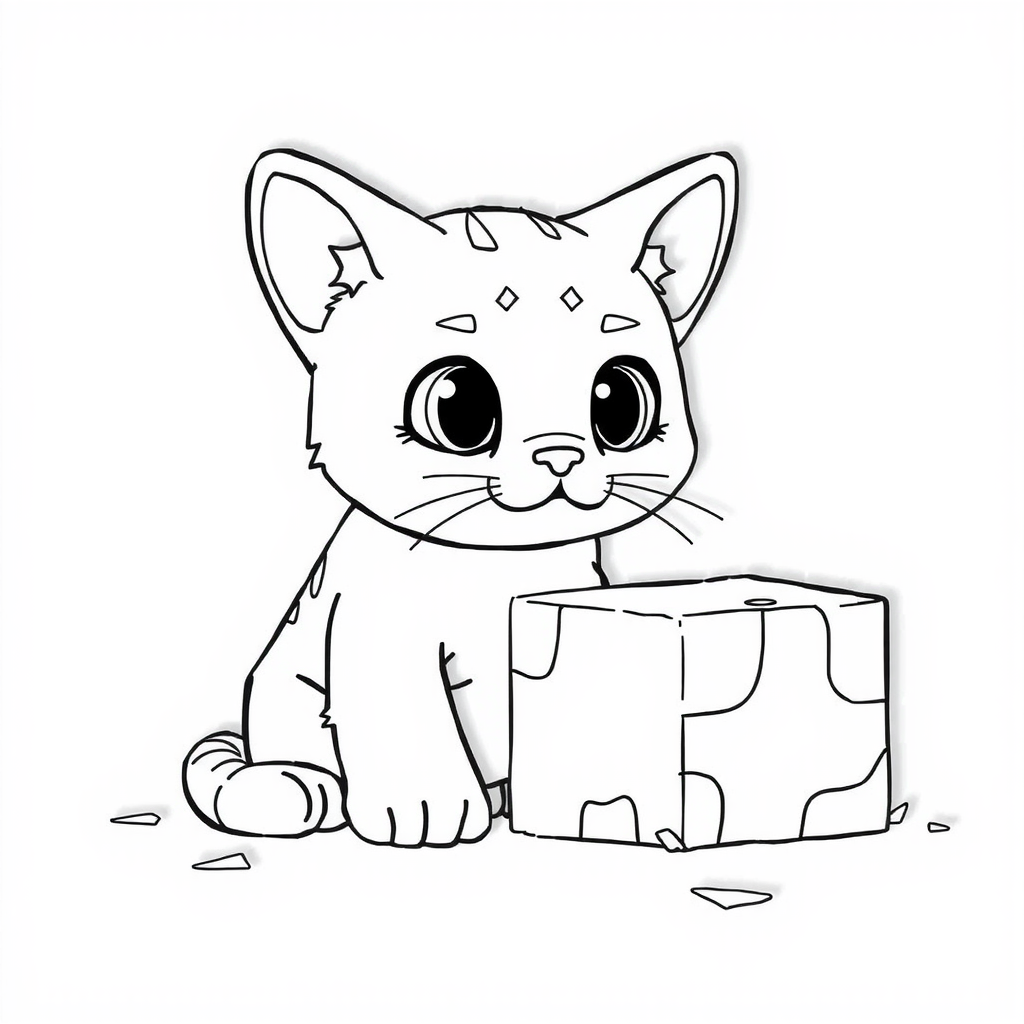 Delightful Minecraft Coloring Page