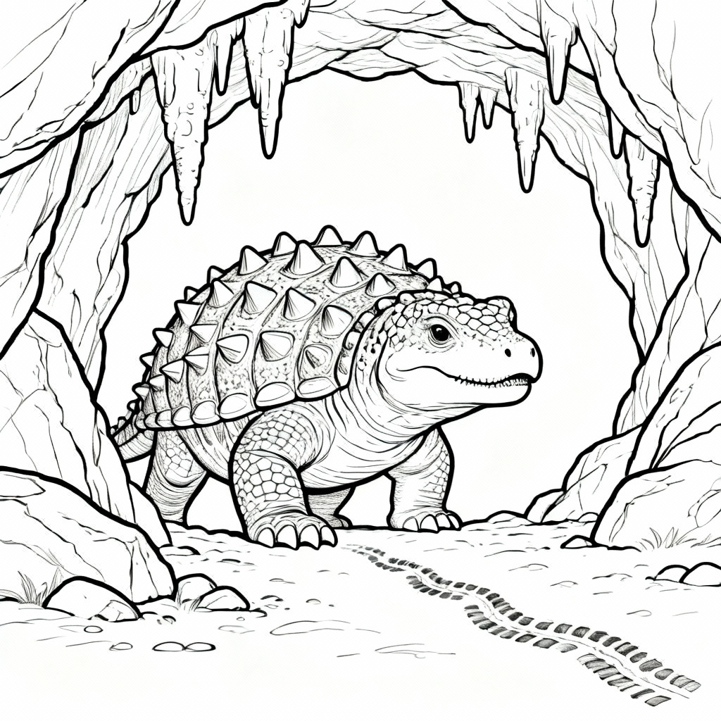 Cavern Ankyl Coloring Page