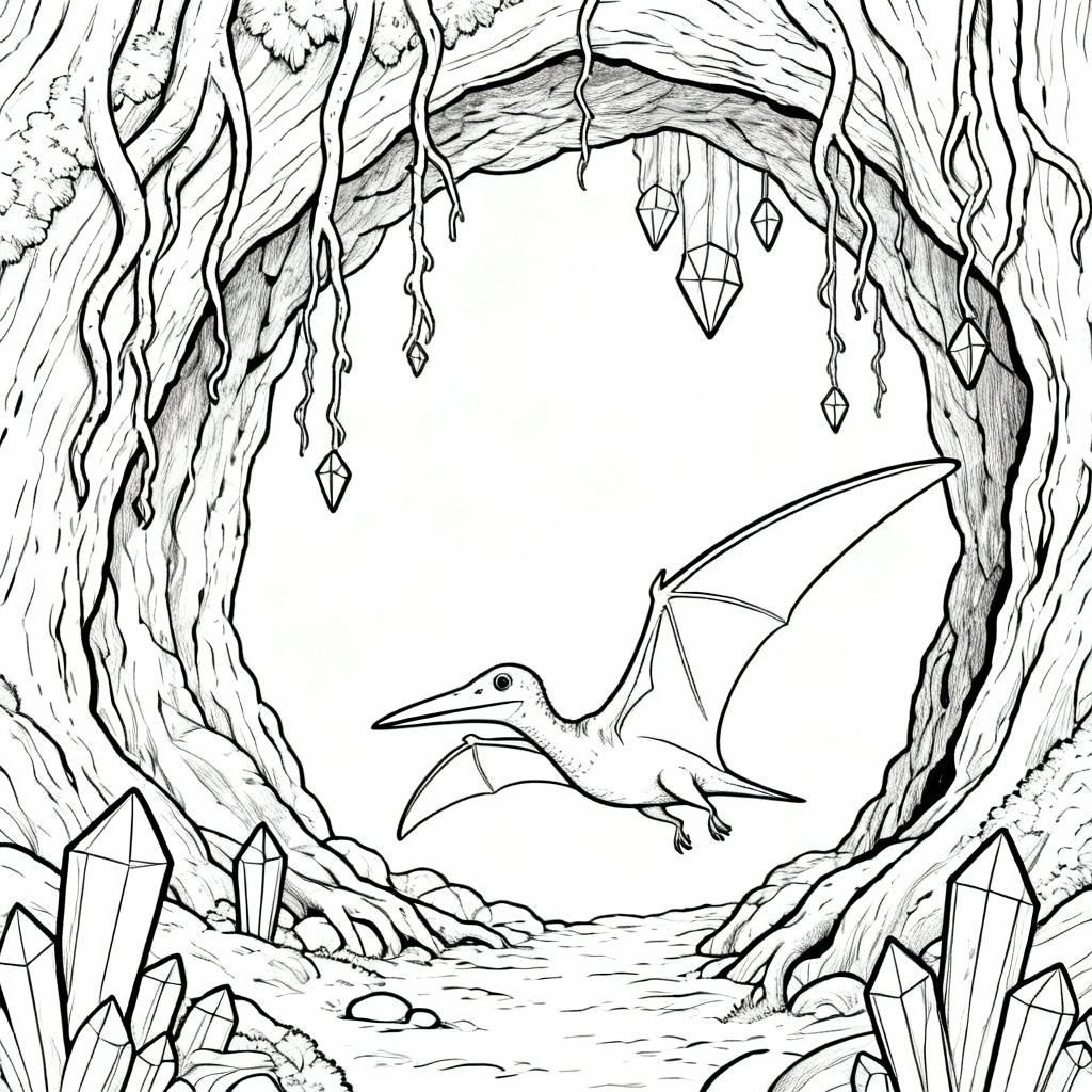 Hollow Ptero Coloring Page