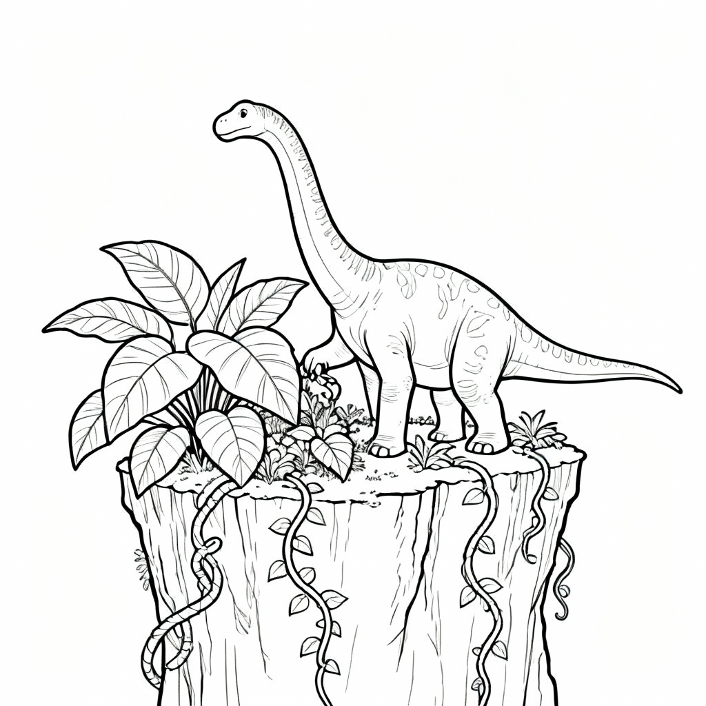 Cliff Garden Coloring Page