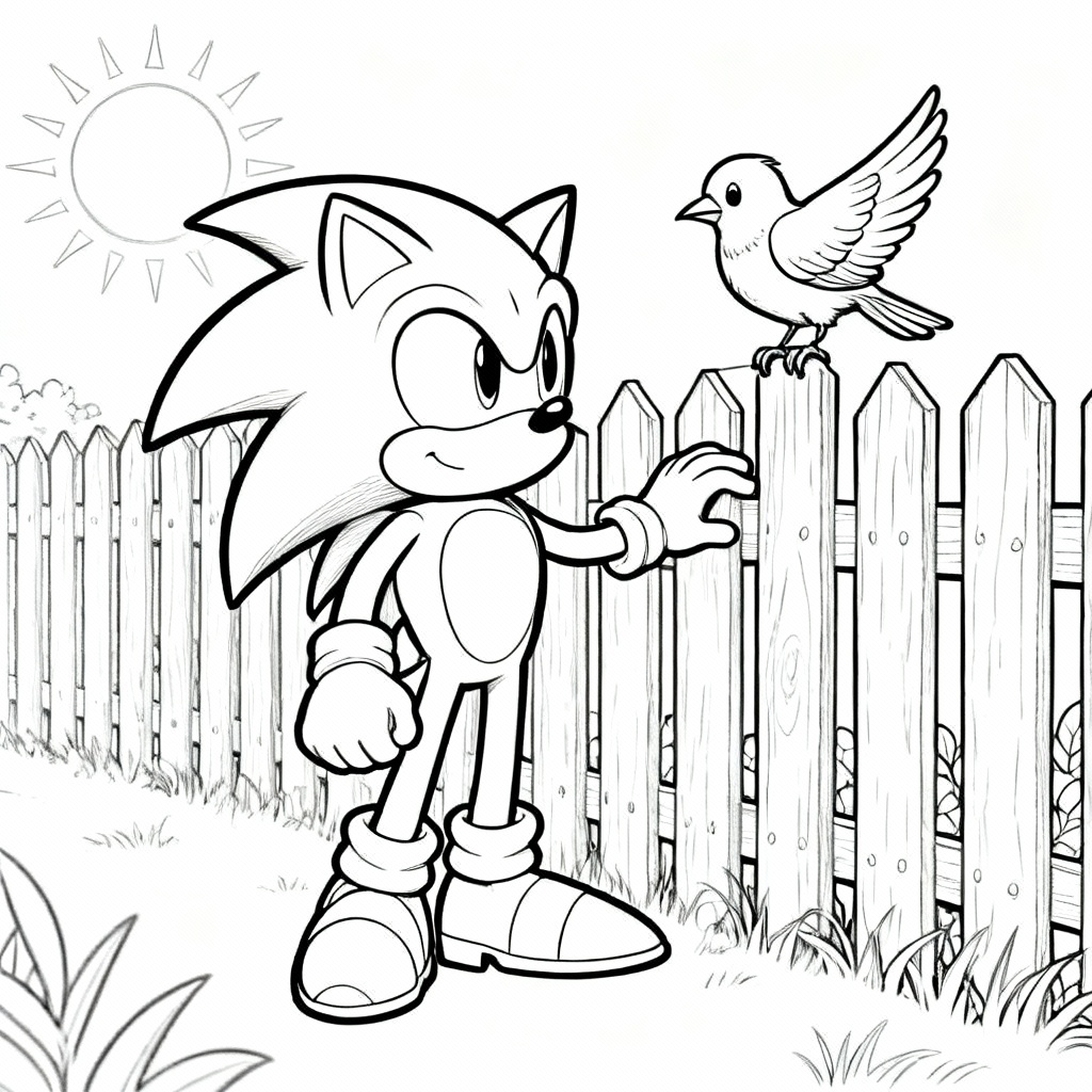 Sonic Rescue Coloring Page