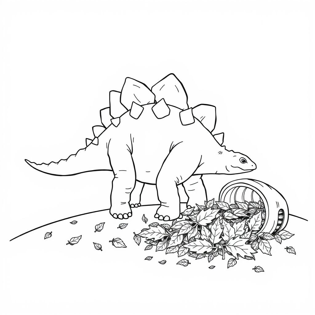 Stego Leaves Hill Coloring Page