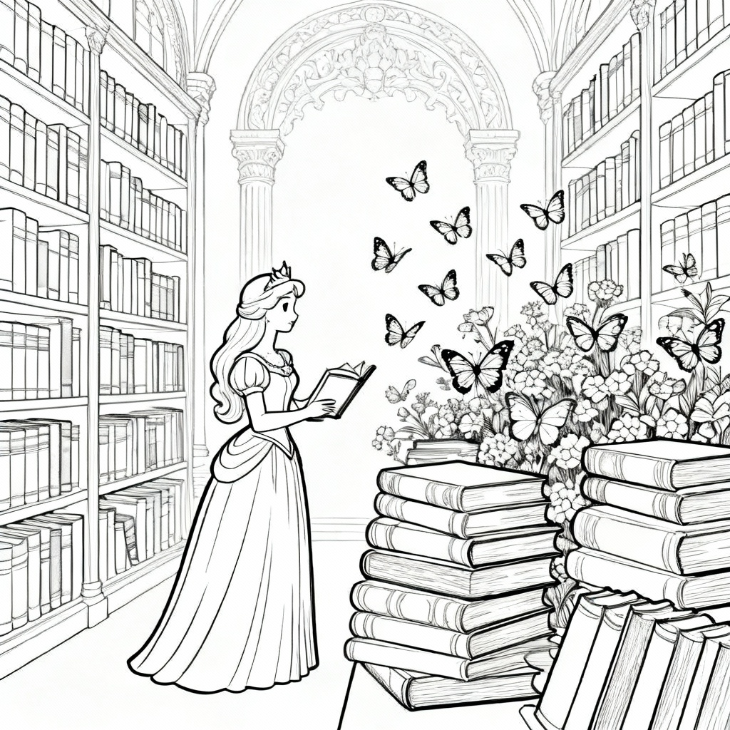 Grand Princess Coloring Page